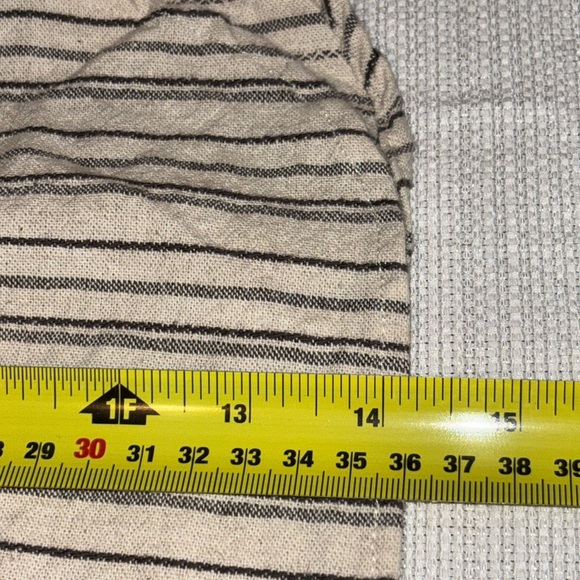 2/$30 ZARA High Waist Beige and Black Striped Beach, Boxer Shorts Size M - Picture 5 of 7